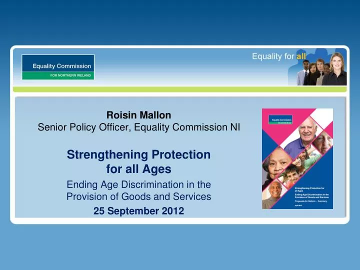 roisin mallon senior policy officer equality commission ni