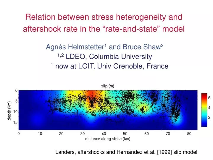 relation between stress heterogeneity and aftershock rate in the rate and state model
