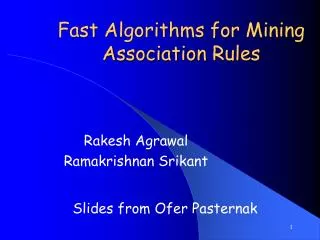 Fast Algorithms for Mining Association Rules