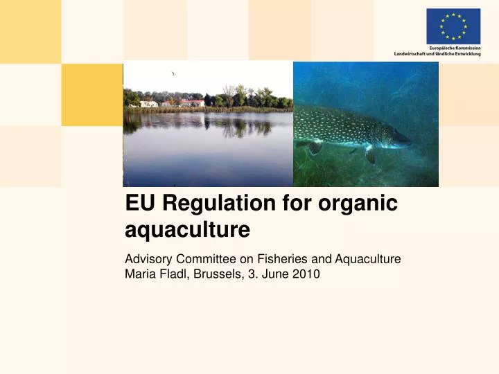 eu regulation for organic aquaculture