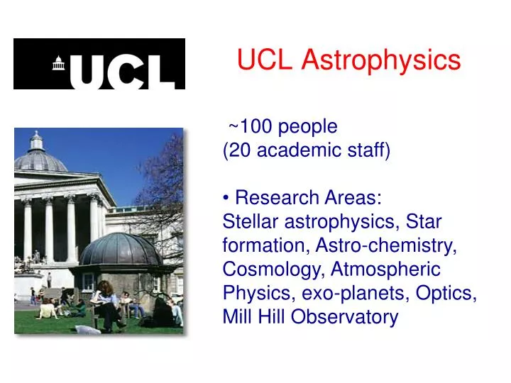 ucl astrophysics