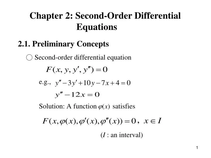 chapter 2 second order differential equations