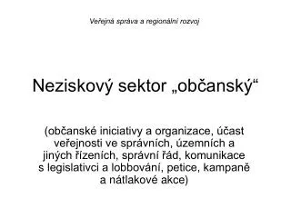 neziskov sektor ob ansk