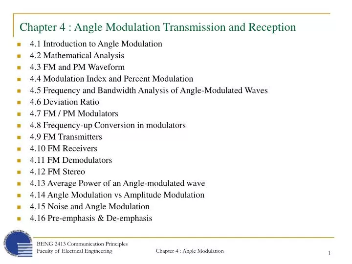 chapter 4 angle modulation transmission and reception