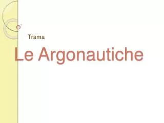 le argonautiche