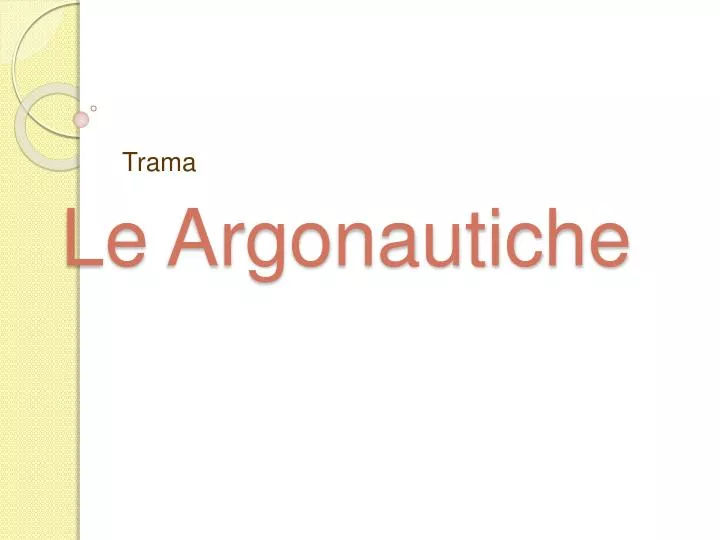 le argonautiche