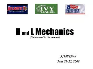 A/I/P Clinic June 23-25, 2006