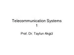 Telecommunication Systems 1