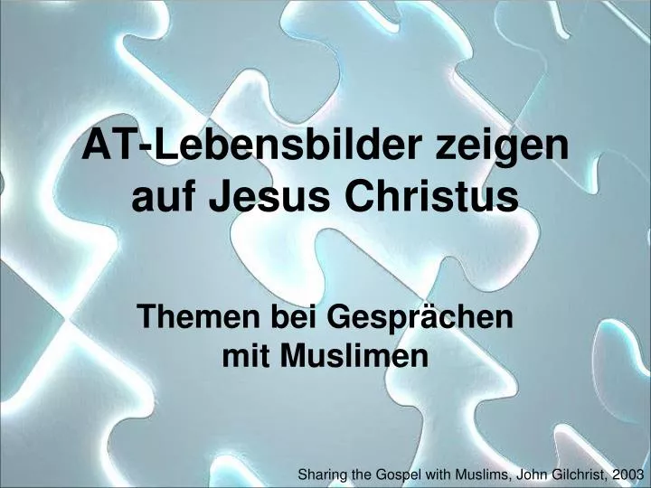 at lebensbilder zeigen auf jesus christus