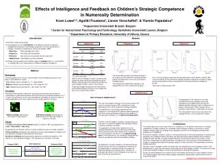 Effects of Intelligence and Feedback on Children's Strategic Competence