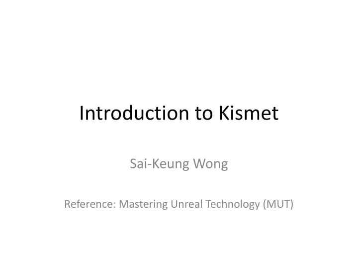 introduction to kismet
