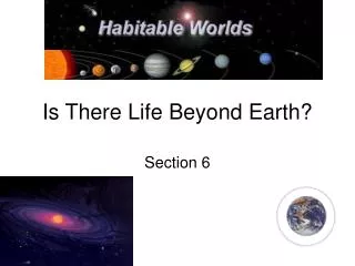 is there life beyond earth