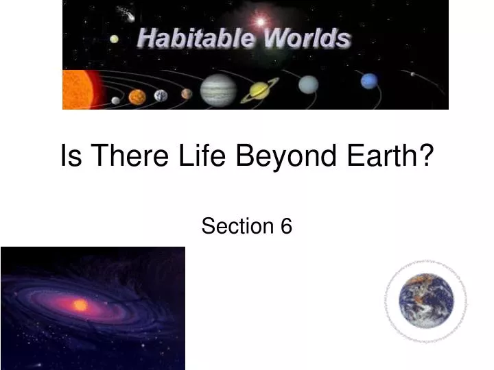is there life beyond earth