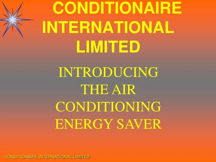 conditionaire international limited