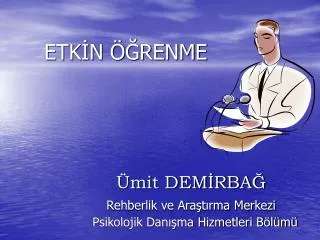 mit dem rba rehberlik ve ara t rma merkezi psikolojik dan ma hizmetleri b l m
