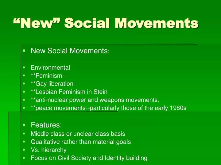 new social movements
