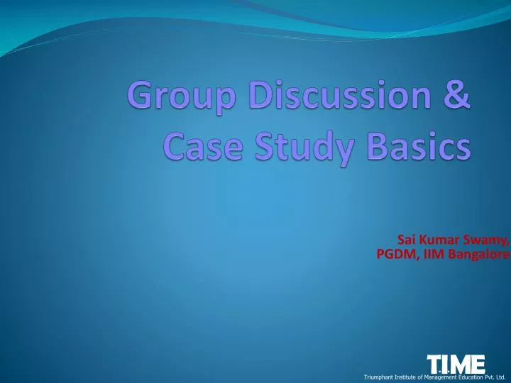 group discussion case study