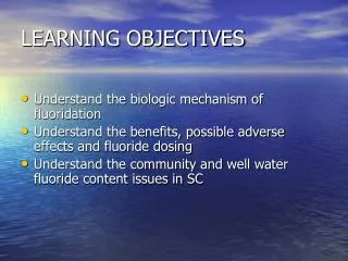 LEARNING OBJECTIVES