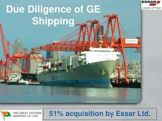Due Diligence of GE Shipping