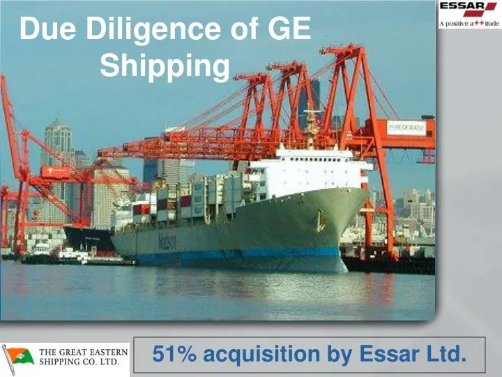 due diligence of ge shipping