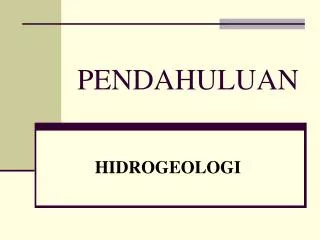 pendahuluan