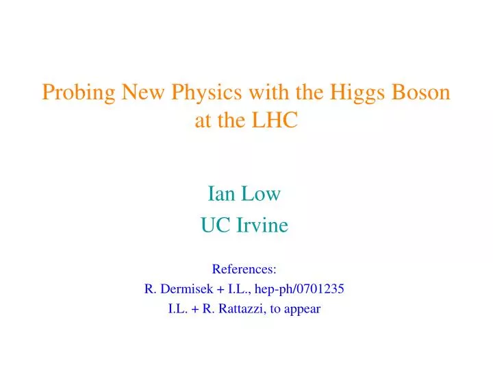 probing new physics with the higgs boson at the lhc