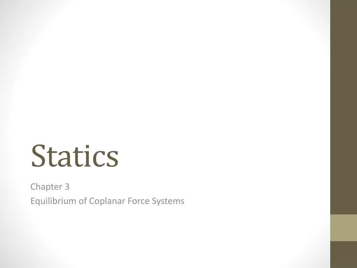 statics