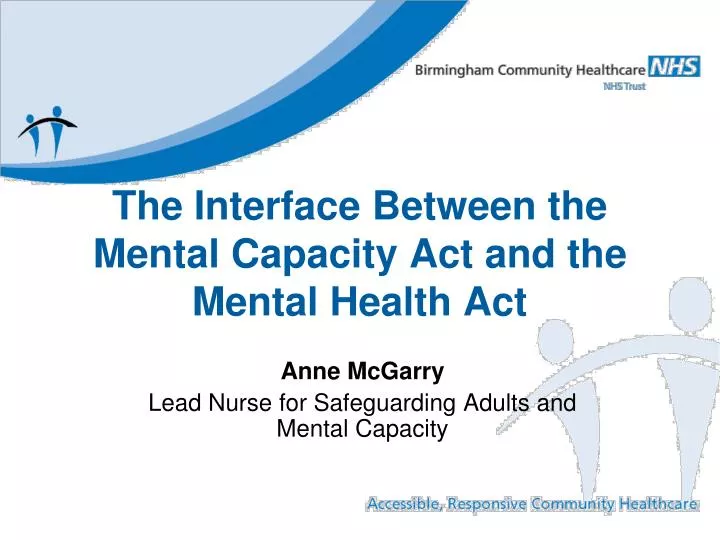 the interface between the mental capacity act and the mental health act