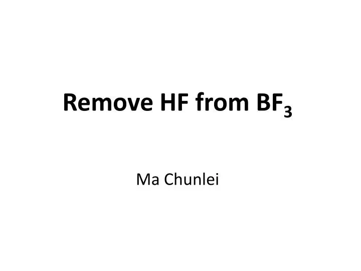 remove hf from bf 3 ma chunlei