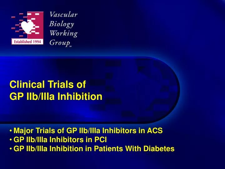 clinical trials of gp iib iiia inhibition