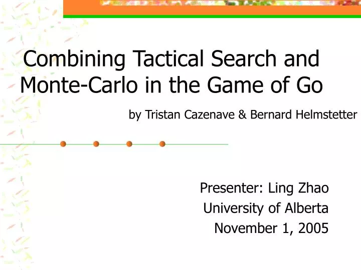 combining tactical search and monte carlo in the game of go