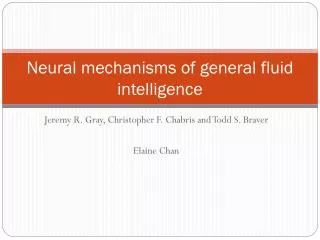 Neural mechanisms of general fluid intelligence