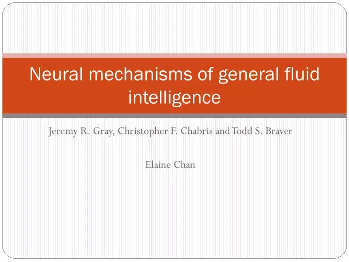 neural mechanisms of general fluid intelligence