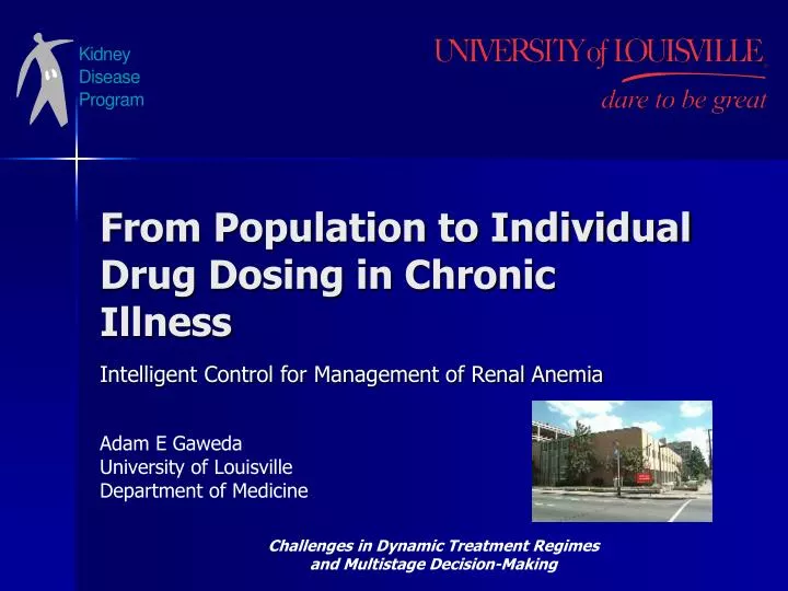 from population to individual drug dosing in chronic illness