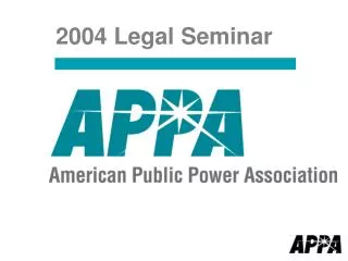 2004 Legal Seminar