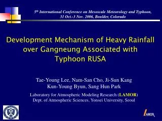 Development Mechanism of Heavy Rainfall over Gangneung Associated with Typhoon RUSA