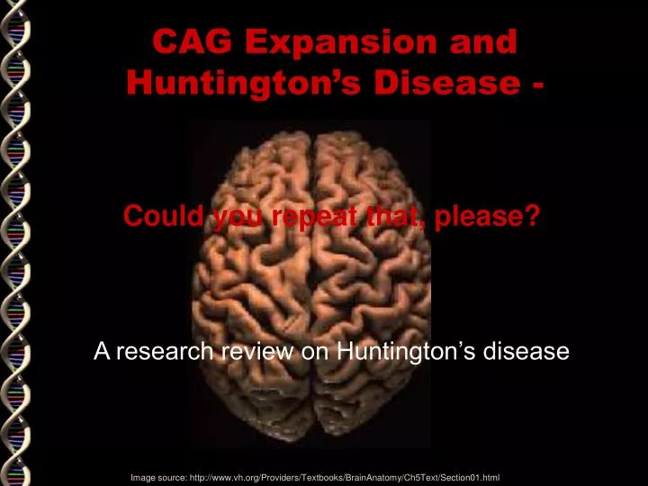 cag expansion and huntington s disease