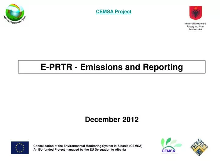 e prtr emissions and reporting