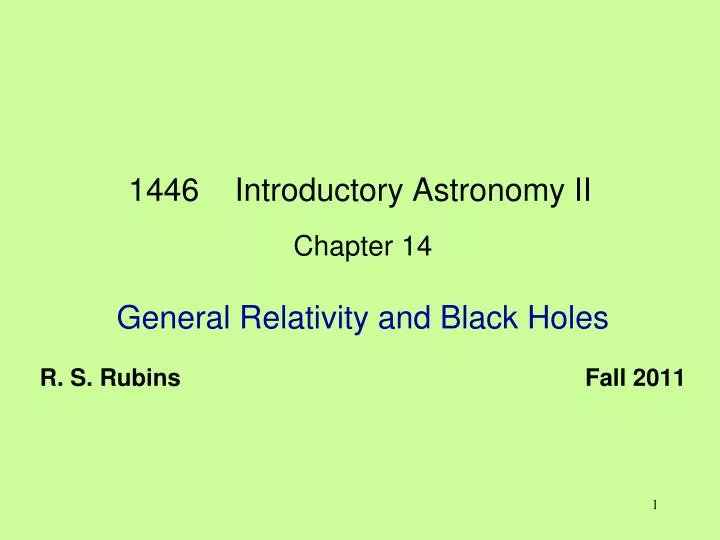 1446 introductory astronomy ii