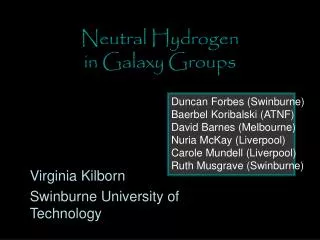 Neutral Hydrogen in Galaxy Groups