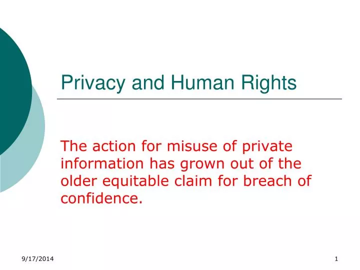 privacy and human rights