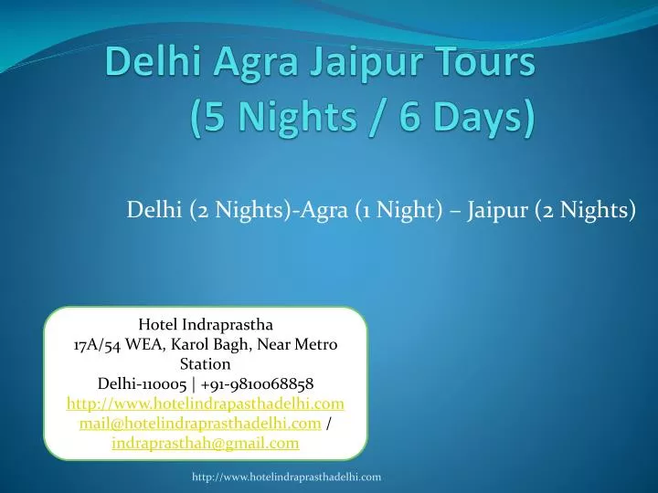 delhi agra jaipur tours 5 nights 6 days