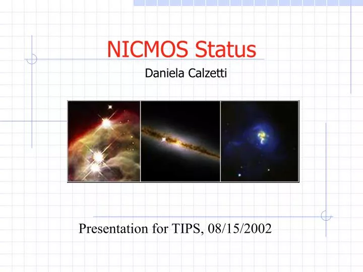 nicmos status