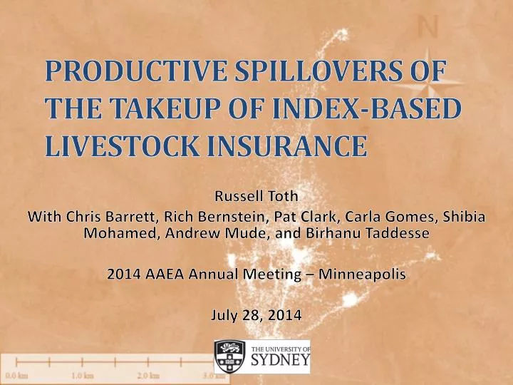 productive spillovers of the takeup of index based livestock insurance