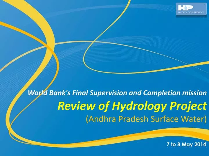 review of hydrology project andhra pradesh surface water