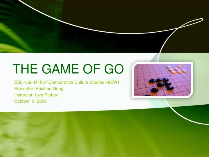 the game of go