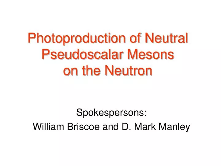 photoproduction of neutral pseudoscalar mesons on the neutron