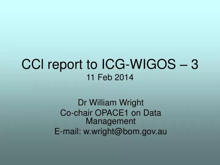 ccl report to icg wigos 3 11 feb 2014