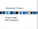 Abdominal Trauma - slide 1