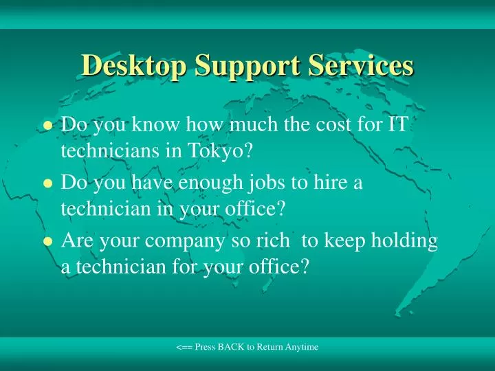 desktop support services